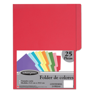 FOLDER WILSON JONES (CARTA, ROJO, 25 UNIDADES) FOLDER WILSON JONES (CARTA, ROJO, 25 UNIDADES)
