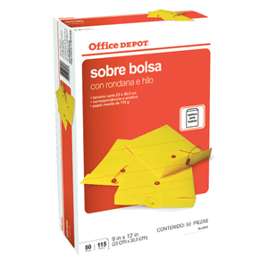 SOBRE OFFICE DEPOT CON RONDANA CARTA 50U