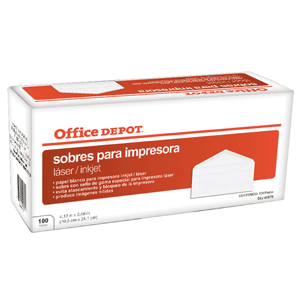 SOBRES OFFICE DEPOT (PARA IMPRESORA 100 UNIDADES)