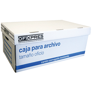 CAJA PARA ARCHIVO OFFICE DEPOT (OFICIO, BLANCO)