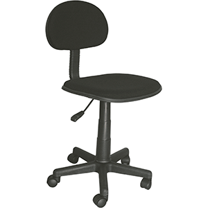 SILLA SECRETARIAL BASICA SIN BRAZOS DE TELA NEGRA SKY CHAIRS SILLA SECRETARIAL BASICA SIN BRAZOS DE TELA NEGRA SKY CHAIRS