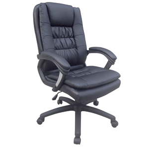 SILLA GERENCIAL DE PU ACOLCHADA NEGRO CON BRAZOS SKY CHAIRS SILLA GERENCIAL DE PU ACOLCHADA NEGRO CON BRAZOS SKY CHAIRS