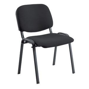 SILLA DE VISITA (TELA, COLOR NEGRO)