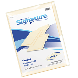 FOLDER (TAMAÑO CARTA, CREMA, 3 UNIDADES)