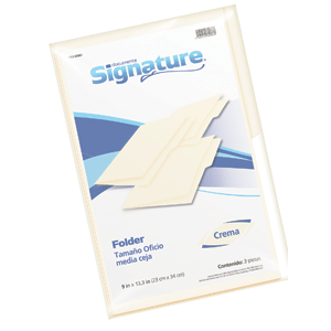 FOLDER SIGNATURE OFICIO CREMA 3F FOLDER SIGNATURE OFICIO CREMA 3F