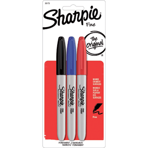 MARCADOR SHARPIE PUNTO FINO (3 UNIDADES)