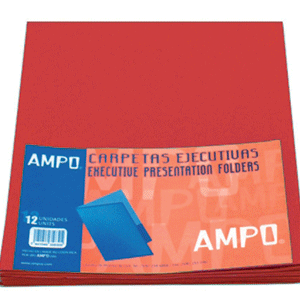 CARPETA AMPO EJECUTIVA (BARNIZADA, ROJA)