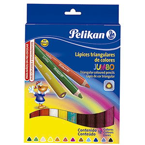 LAPICES D/COLORES C/12 JUMBO TRIANGULAR