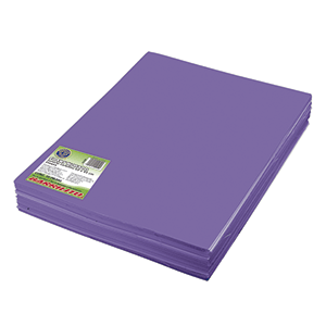 FOAMY CARTA MORADO PAQUETE CON 5 PIEZAS