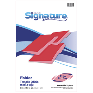 FOLDER ROJO OFICIO 25 F FOLDER ROJO OFICIO 25 F