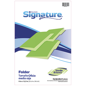 FOLDER VERDE OFICIO 25 F FOLDER VERDE OFICIO 25 F