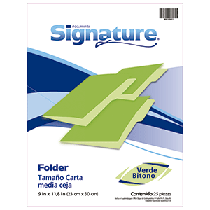 FOLDER VERDE CARTA 25 F FOLDER VERDE CARTA 25 F