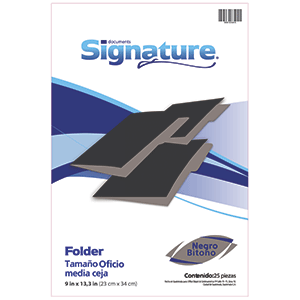 FOLDER NEGRO OFICIO 25F FOLDER NEGRO OFICIO 25F