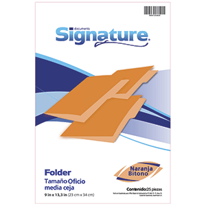 FOLDER NARANJA OFICIO 25 F FOLDER NARANJA OFICIO 25 F
