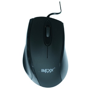 MOUSE IMEXX OPTICO ALAMBRICO 3D (COLOR NEGRO)