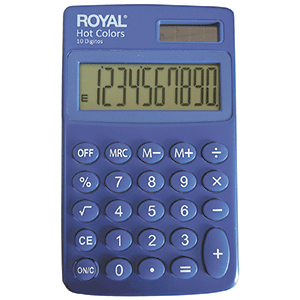 CALCULADORA ROYAL CONSUMER DE BOLSILLO 52118P-M CALCULADORA ROYAL CONSUMER DE BOLSILLO 52118P-M