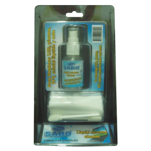 KIT LIMPIADOR DE PANTALLAS LIQUIDO SABO