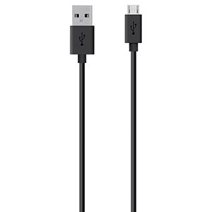 CABLE BELKIN (MICRO A USB, 4 PULGADAS, NEGRO)
