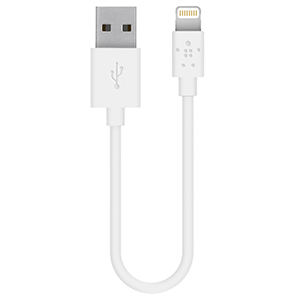 CABLE BELKIN LIGHTNING A USB (4 PULGADAS, BLANCO)