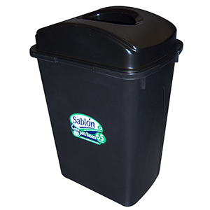 BASURERO CON TAPA ELIPTICA SABLON BASURERO CON TAPA ELIPTICA SABLON