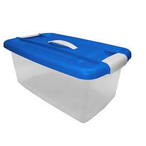 CAJA GUATEPLAST (CLICK CON TAPA, AZUL, 16 LTS)