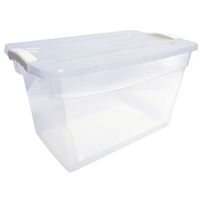 CAJA GUATEPLAST (CLICK CLACK, TRANSPARENTE, 28LTS)