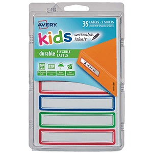 ETIQ RECTANGULAR DURABLE P/NINOS 35U ETIQ RECTANGULAR DURABLE P/NINOS 35U
