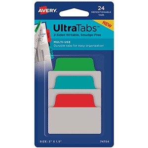 ETIQ.MINI ULTRA TABS COL. PRIMARIOS 24U ETIQ.MINI ULTRA TABS COL. PRIMARIOS 24U