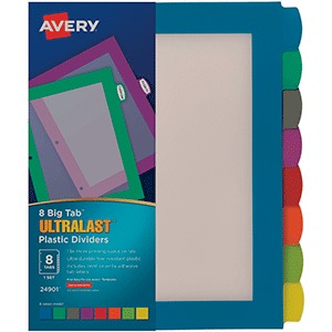 SEPARADOR PLASTICO C/VENTANA 8 PESTANAS SEPARADOR PLASTICO C/VENTANA 8 PESTANAS