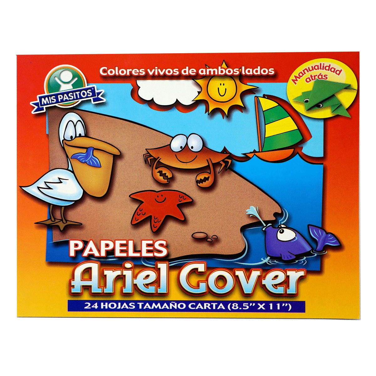 BLOCK DE PAPEL ARIEL COVER (CARTA, VARIOS COLORES)