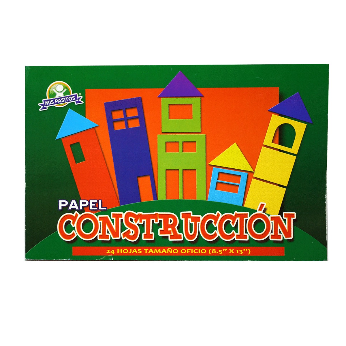 BLOCK DE PAPEL CONSTRUCCION OFICIO, VARIOS COLORES