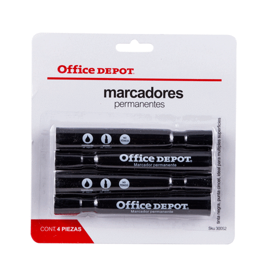 PAQUETE C/4 MARCADORES PERMANE