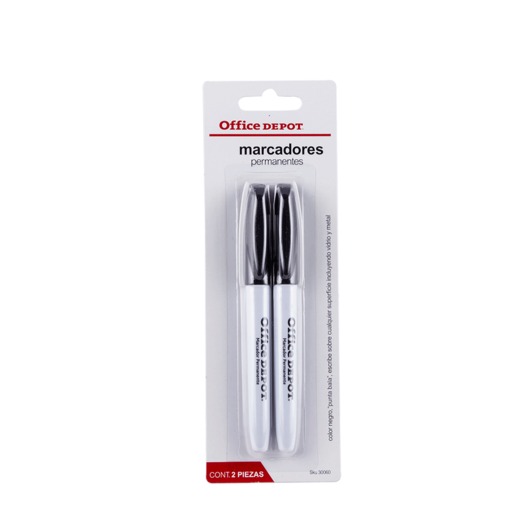 PAQ/2 MARCADORES PERM PTO FINO