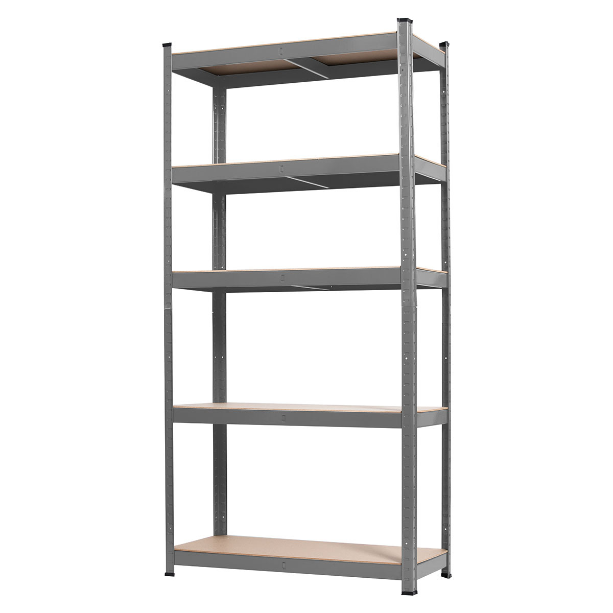 ESTANTERIA 5 NIVELES DE METAL Y MDF 180X90X40CM, CAPACIDAD DE CARGA 175KG/NIVEL