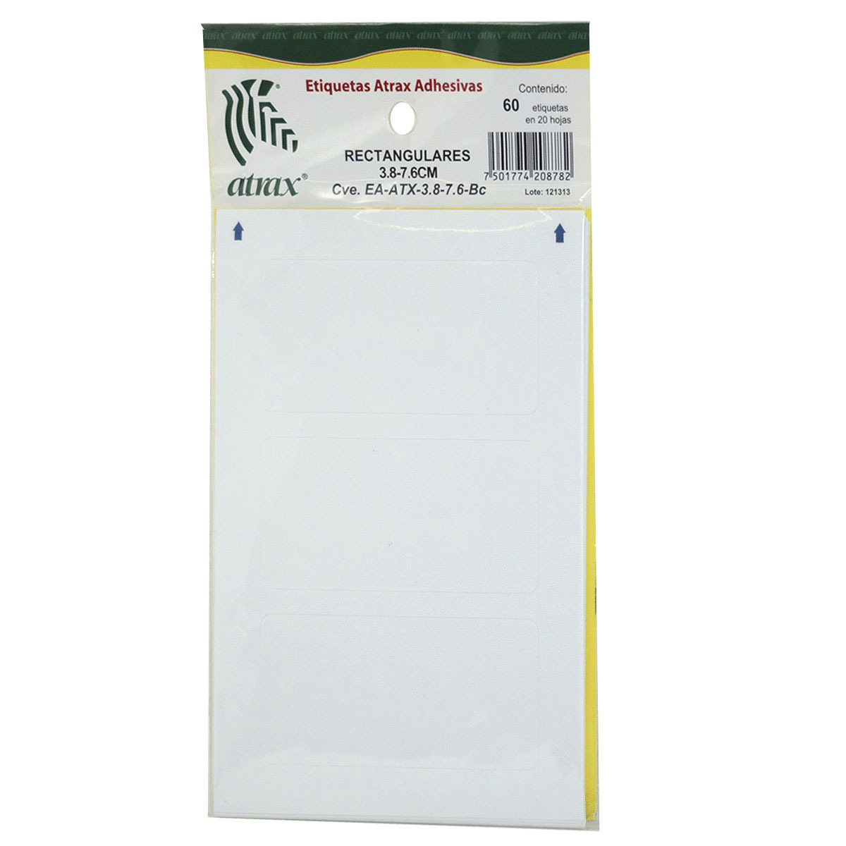 ETIQUETA RECTANG. 2.5X7.6 BCA