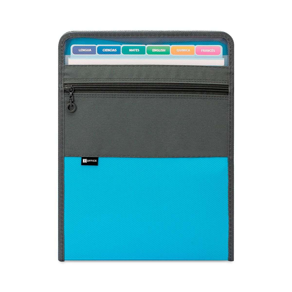 ARCHIVO EXPANDIBLE  VERTICALDE TELA CON ZIPPER7 BOLSILLOS IO-ZP301