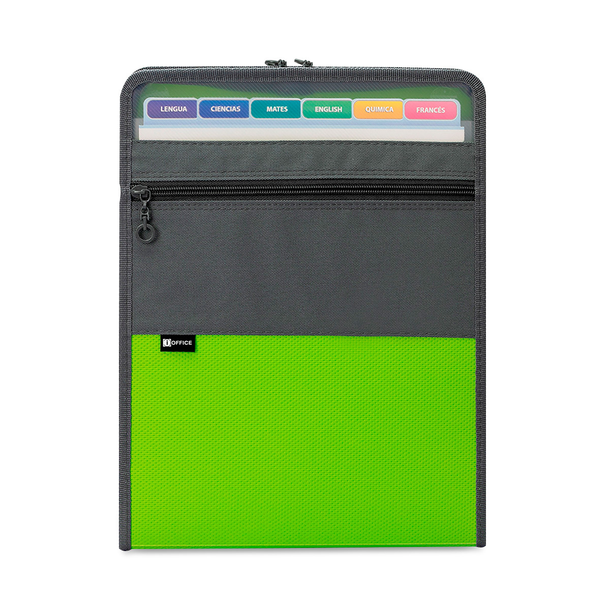 ARCHIVO EXPANDIBLE  VERTICALDE TELA CON ZIPPER7 BOLSILLOS IO-ZP401