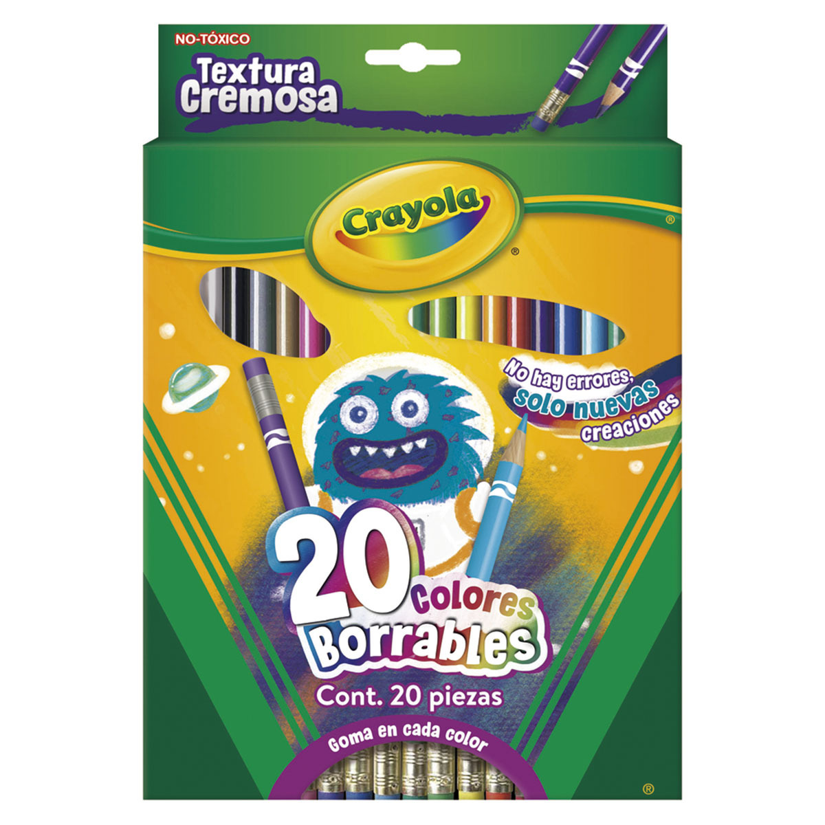 LAPICES D/COLOR BORRABLES 20UD