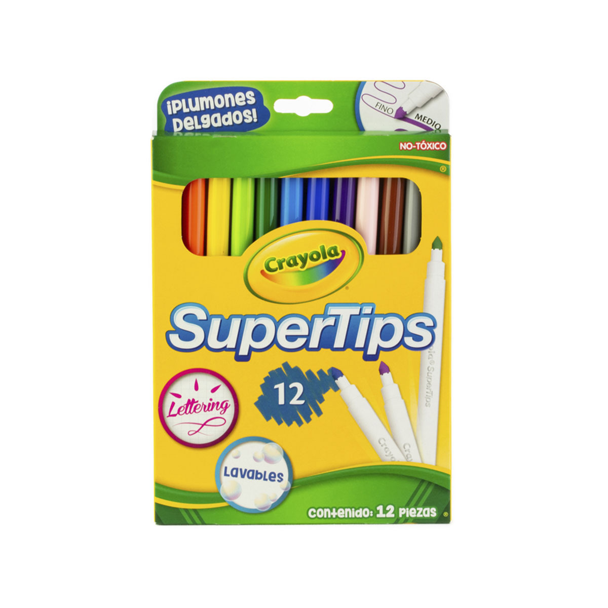 MARCADORES CRAYOLA LAVABLES 12U