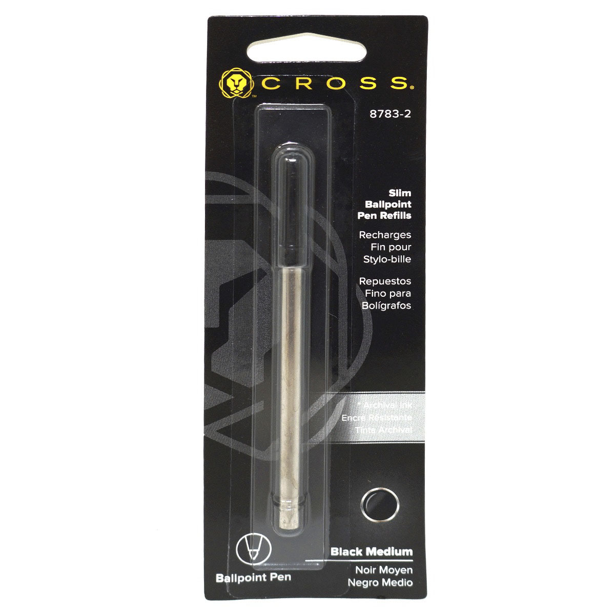 REPUESTO CROSS DELGADO PARA BOLIGRAFO-NEGRO