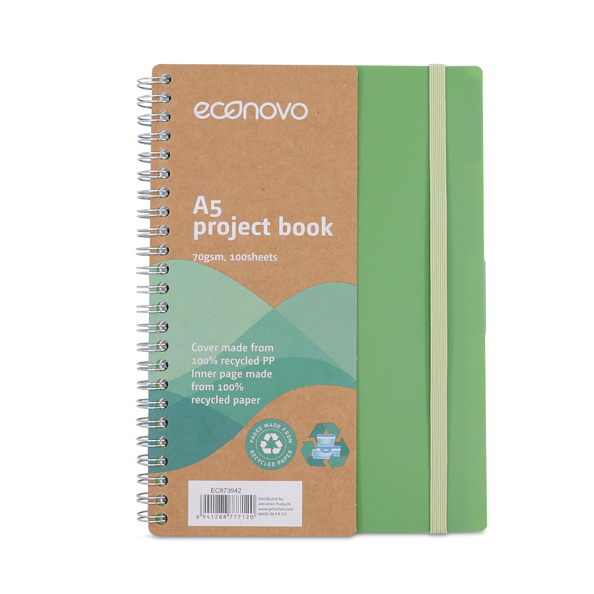 CUADERNO ESPIRAL ECONOVO MULTIMATERIAS ECOLOGICO 100H