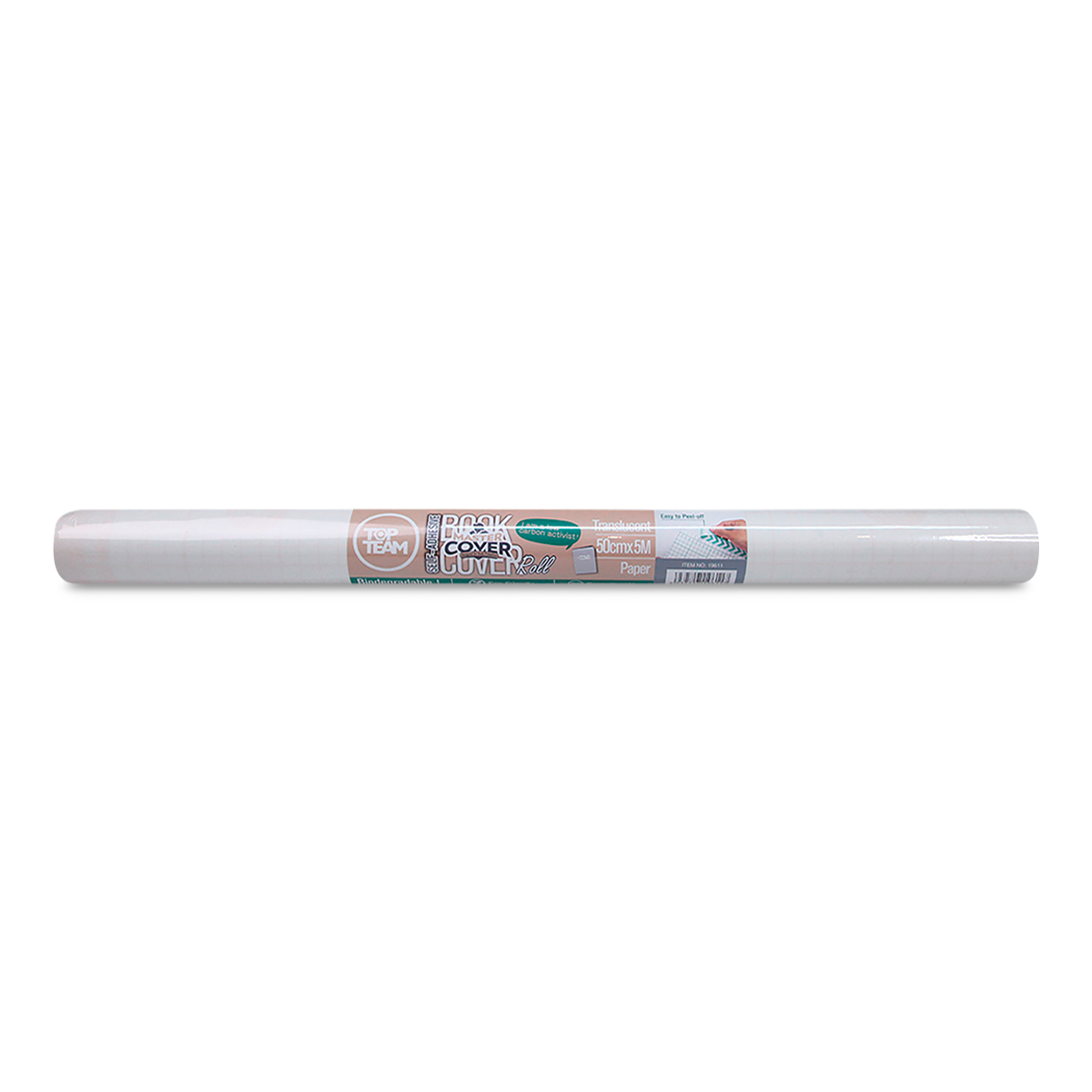 ROLLO ADHESIVO TOP TEAM BIODEGRADABLE 5 MTS (TRANSLUCIDO