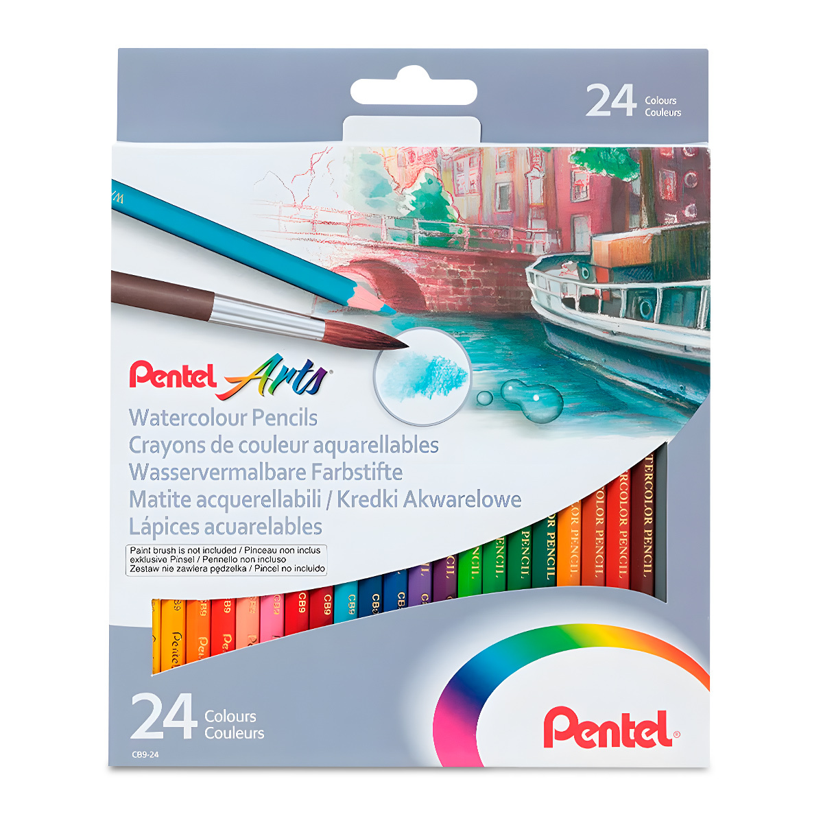 LAPICES DE COLORES PENTEL ACUARELABLES 24U