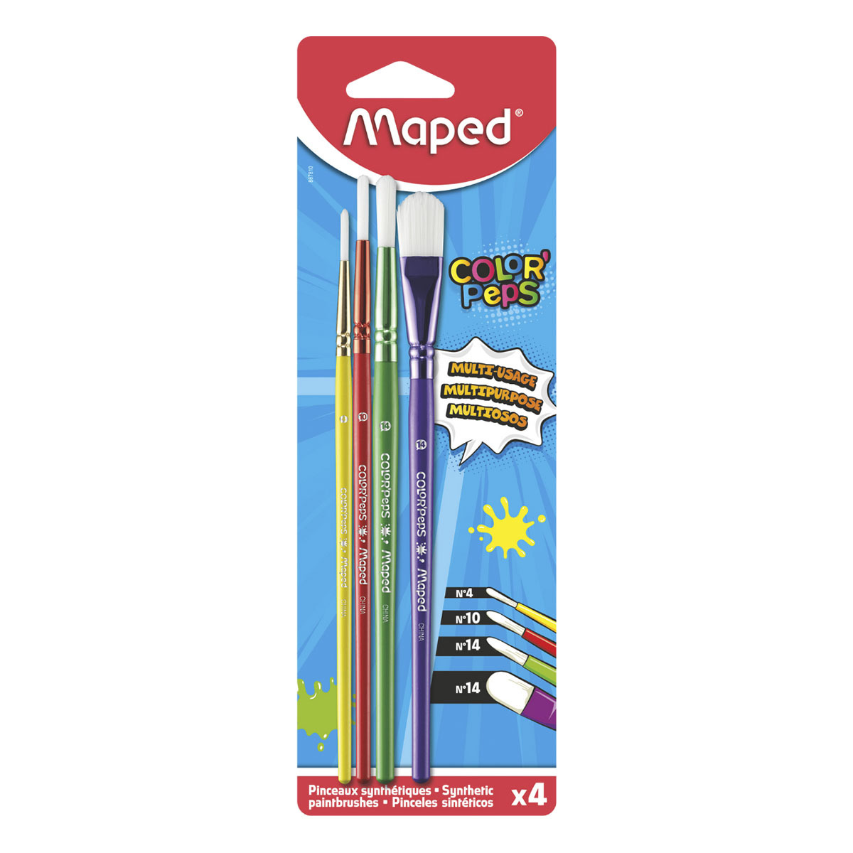 PINCEL MAPED SURTIDOS 4U