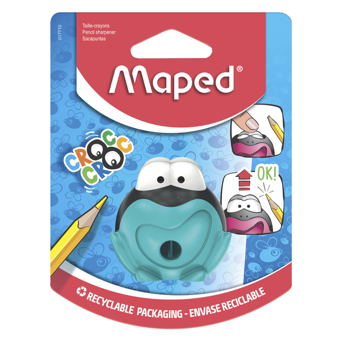 SACAPUNTAS MAPED CROC CROC RANA 1O 1U