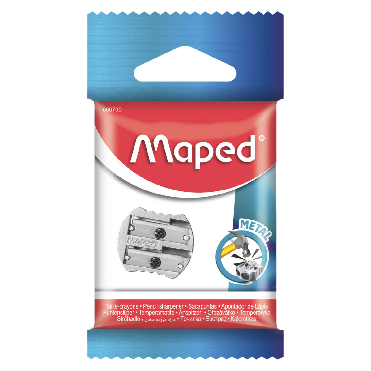 SACAPUNTAS MAPED METAL DESIGN 2O 1U