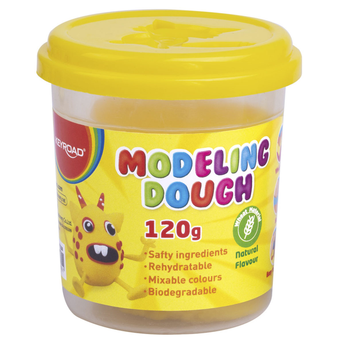 MASA MOLDEABLE KEYROAD 120GR AMARILLO