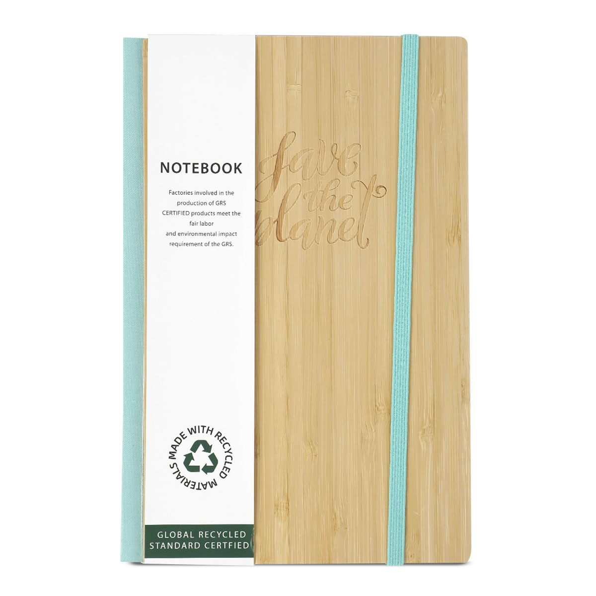 LIBRETA CINTA AZUL BAMBOO A5 80GR 64H