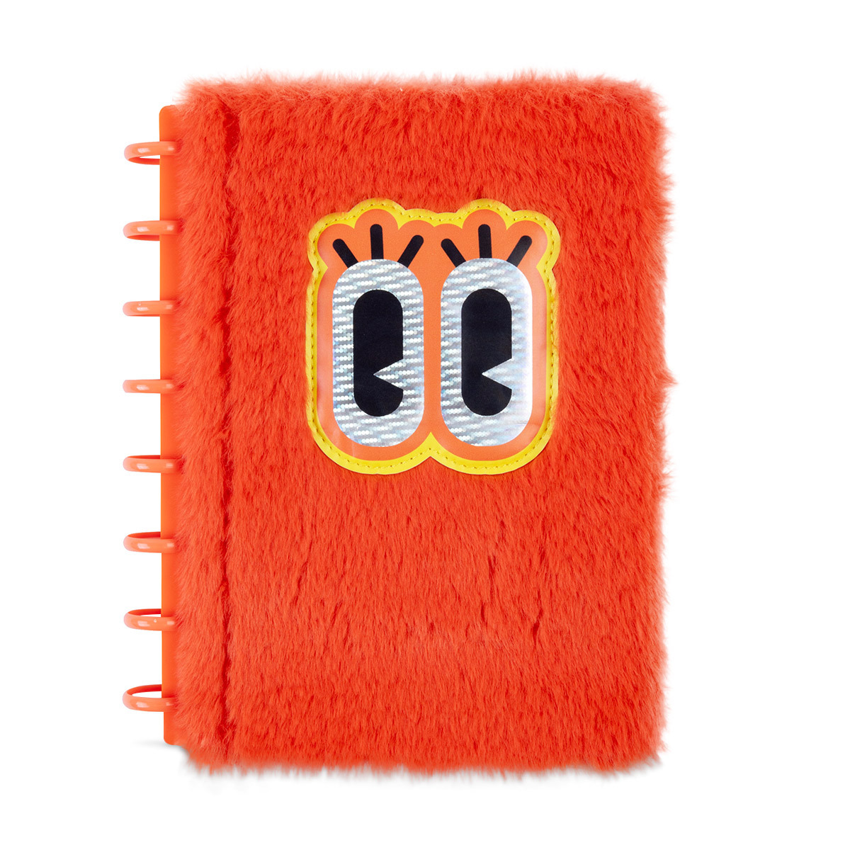 LIBRETA PLUSH CRE8 LINEAS NARANJA  80H