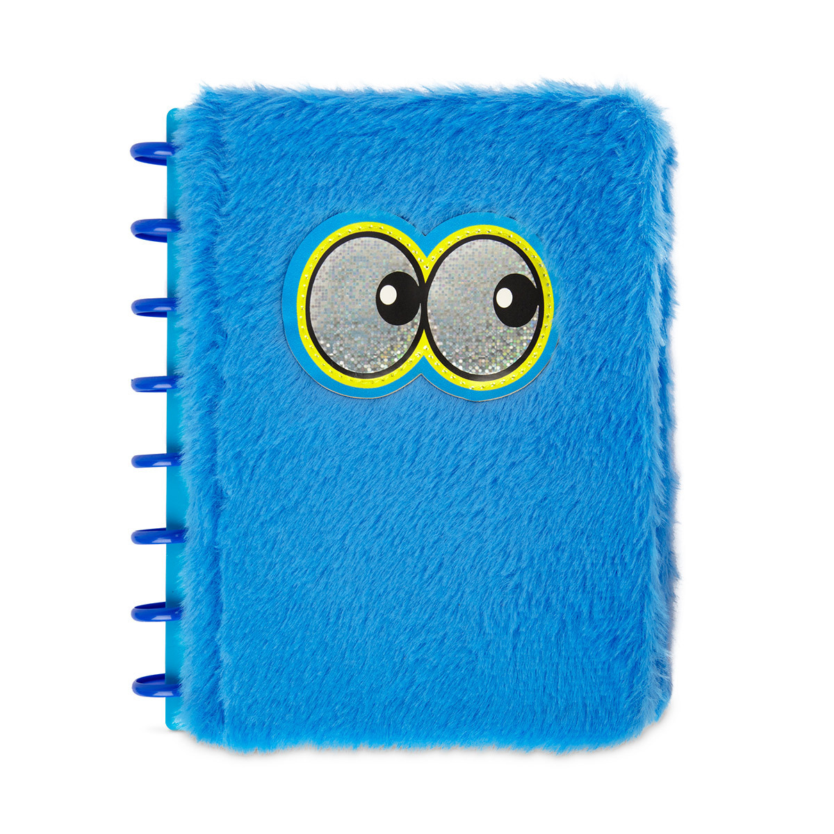 LIBRETA PLUSH CRE8 LINEAS AZUL  80H
